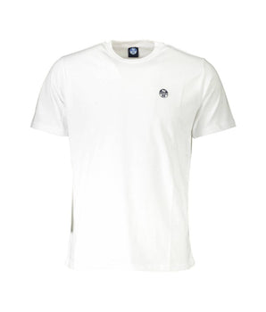 North Sails White Cotton Men T-Shirt