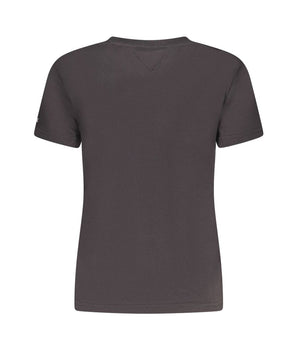 Tommy Hilfiger Black Cotton Women T-Shirt