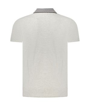 Cavalli Class Gray Cotton Polo Shirt
