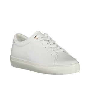 Tommy Hilfiger White Leather Women Sneaker