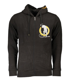 Cavalli Class Black Cotton Men Sweater
