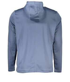 Calvin Klein Blue Polyester Men's Hooded Sweater