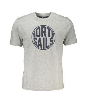 North Sails Brown Cotton Men T-Shirt