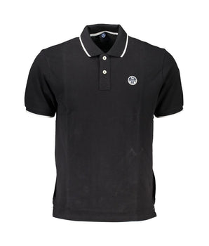 North Sails Black Cotton Polo Shirt