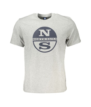 North Sails Brown Cotton Men T-Shirt