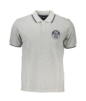 North Sails Brown Cotton Men Polo Shirt