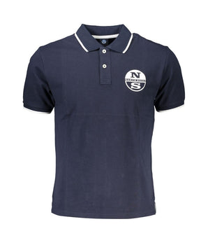 North Sails Blue Cotton Polo Shirt