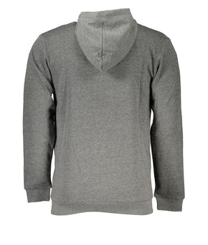 Sergio Tacchini Gray Cotton Men's Hooded Sweater