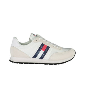 Tommy Hilfiger Sleek White Sneakers with Contrasting Details