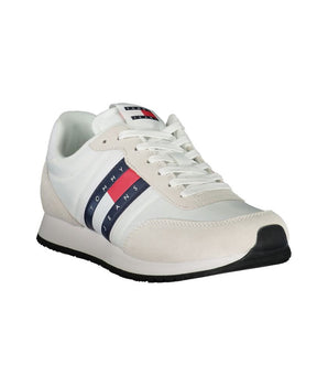 Tommy Hilfiger Sleek White Sneakers with Contrasting Details