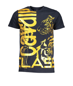 Cavalli Class Blue Cotton T-Shirt