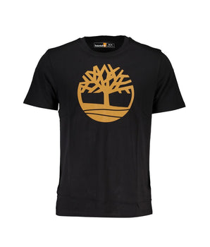 Timberland Black Cotton T-Shirt