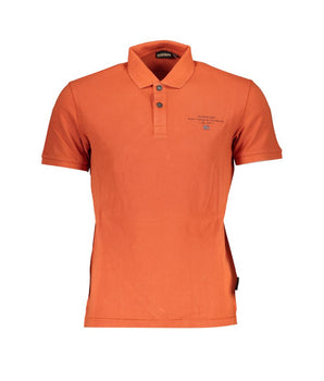 Napapijri Orange Cotton Polo Shirt