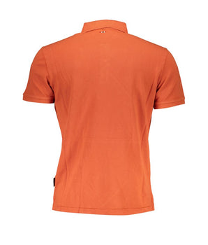 Napapijri Orange Cotton Polo Shirt