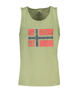 Norway 1963 Green Cotton Men Shirt