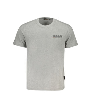 Napapijri Brown Cotton Men T-Shirt