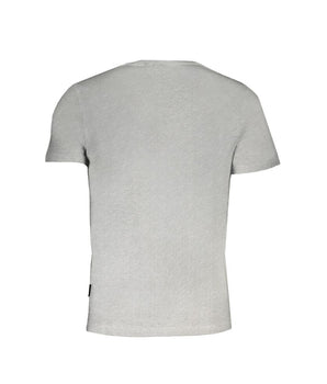 Napapijri Brown Cotton Men T-Shirt