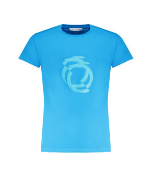 Trussardi Light Blue Cotton Men T-Shirt