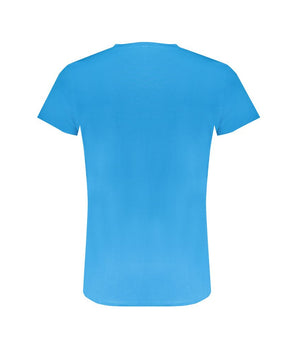 Trussardi Light Blue Cotton Men T-Shirt