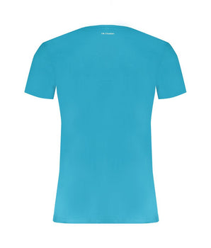 Trussardi Light Blue Cotton Men TShirt
