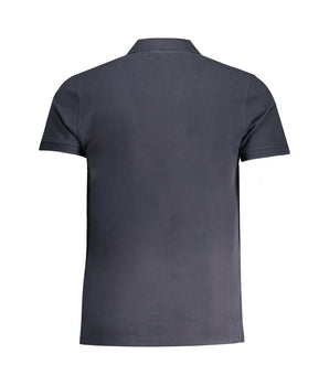 Cavalli Class Blue Cotton Polo Shirt