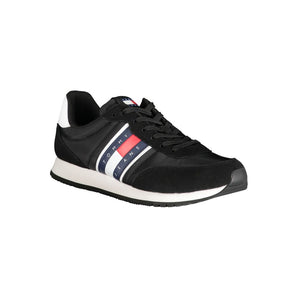 Tommy Hilfiger Black Polyester Sneakers