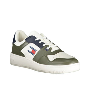 Tommy Hilfiger Green Leather Men Sneaker