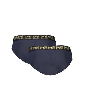Cavalli Class Blue Cotton Mens Underwear