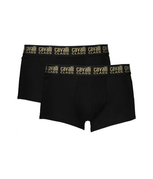 Cavalli Class Black Cotton Men Boxer