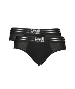 Cavalli Class Black Cotton Men Underwear