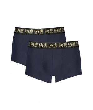Cavalli Class Blue Cotton Men Boxer