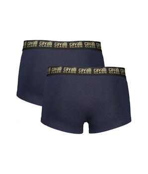 Cavalli Class Blue Cotton Men Boxer