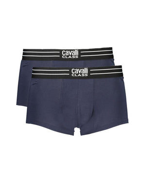 Cavalli Class Blue Cotton Men Boxer