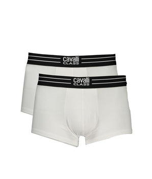 Cavalli Class White Cotton Men Boxer