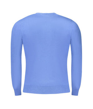 Cavalli Class Blue Viscose Men Sweater