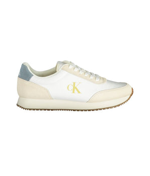 Calvin Klein White Polyester Men's Sneakers