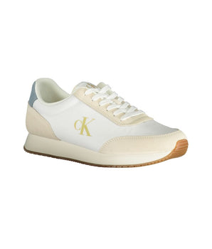 Calvin Klein White Polyester Men's Sneakers