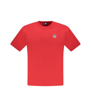 North Sails Red Cotton Men T-Shirt