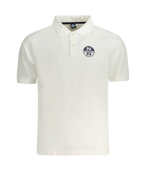 North Sails White Cotton Men Polo