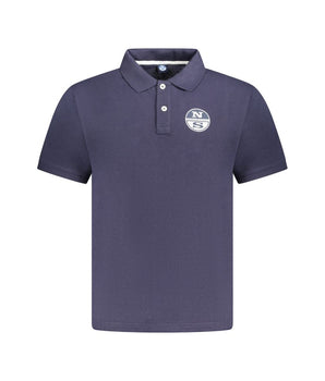 North Sails Blue Cotton Men Polo Shirt
