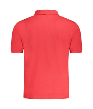 North Sails Red Cotton Men Polo Shirt