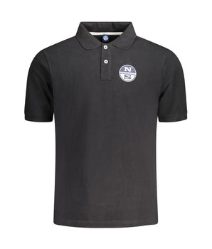North Sails Black Cotton Mens Polo Shirt