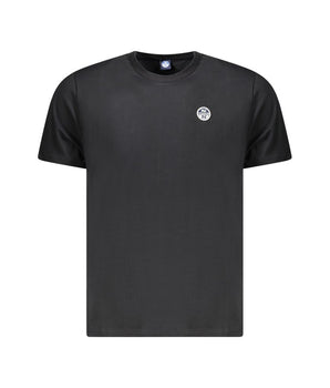 North Sails Black Cotton Men T-Shirt