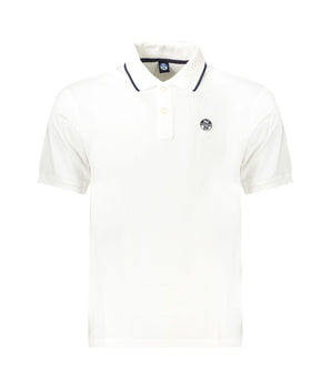 North Sails White Cotton Men Polo Shirt