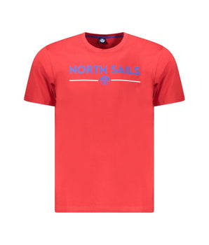 North Sails Red Cotton Men T-Shirt