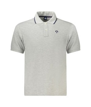 North Sails Brown Cotton Men Polo Shirt