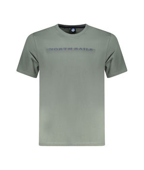 North Sails Green Cotton Men T-Shirt
