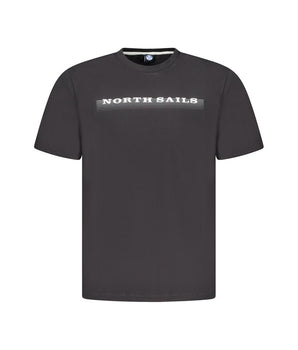 North Sails Black Cotton Men TShirt