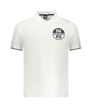 North Sails White Cotton Men Polo Shirt