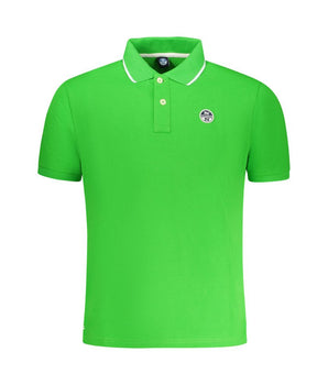 North Sails Green Cotton Men Polo Shirt